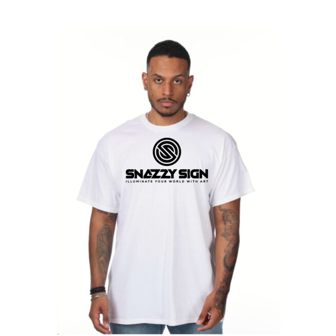 Custom T-Shirt With Large Front Logo – Gildan Heavy Cotton G500 – Up to 11″ Design