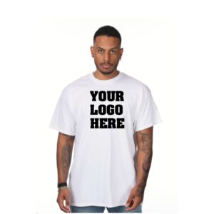 Custom T-Shirt With Large Front Logo – Gildan Heavy Cotton G500 – Up to 11″ Design