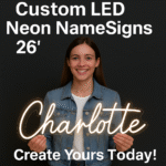 26″ LED Neon Name Sign – Create Your Own Custom Text Today!