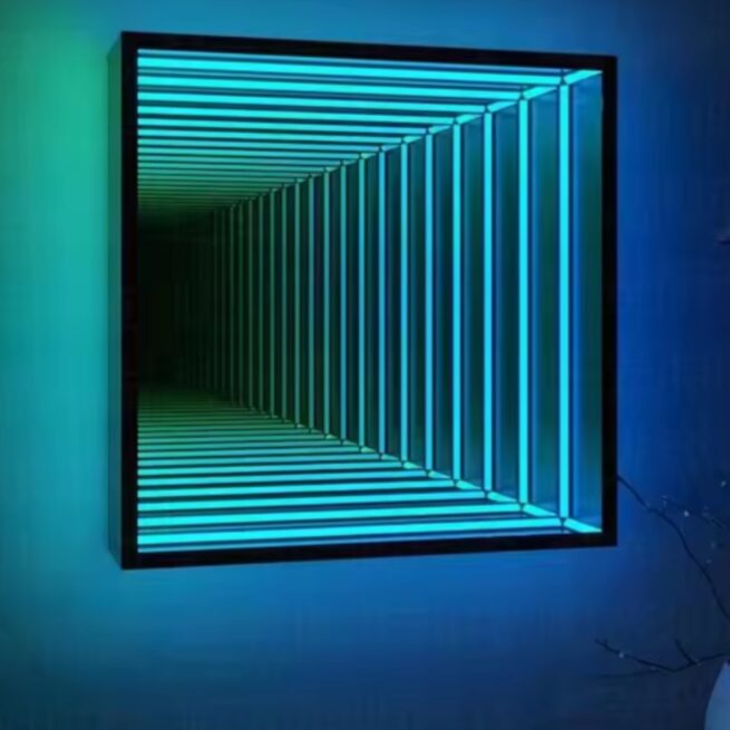 3D Infinity Mirror Wall Lamp with RGB LED Lights