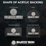 Custom 3D Acrylic Sign with Rear LED Glow – Elegant & Minimalist Design