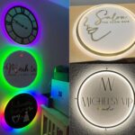 Custom 3D Acrylic Sign with Rear LED Glow – Elegant & Minimalist Design