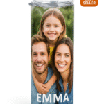 20 oz Custom Tumbler – White Stainless Steel | Insulated Skinny Cup with Your Design