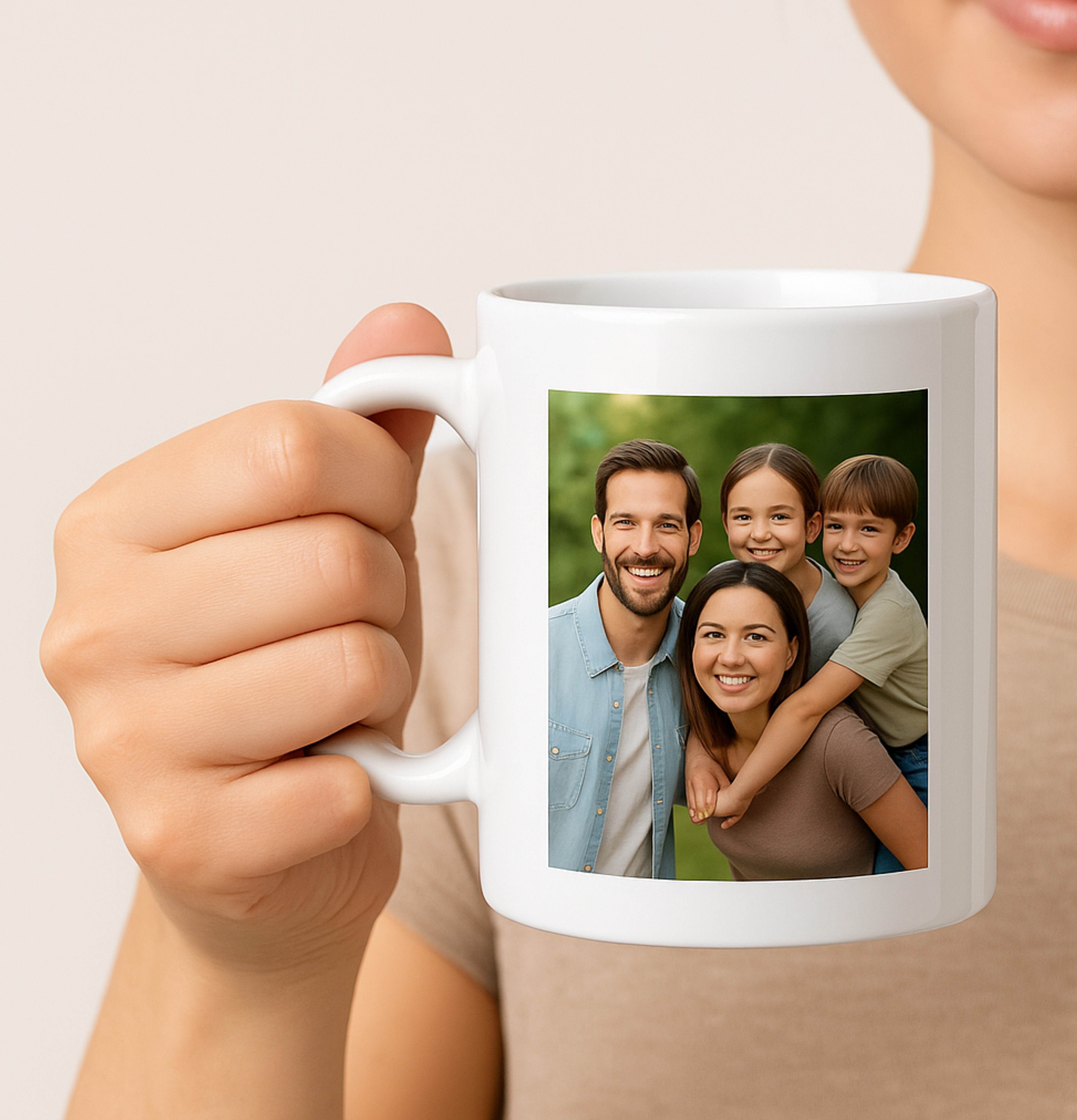 15 oz Personalized Ceramic Mug – Custom Photo, Logo, Text or Design Included – photo 3