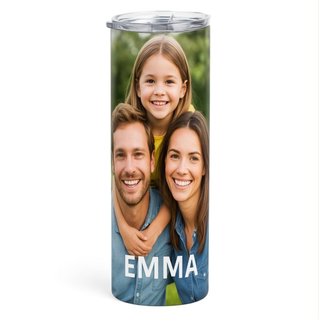30 oz Custom Tumbler – White Stainless Steel | Insulated Skinny Cup with Your Design