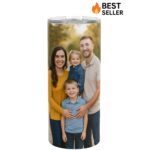 20 oz Custom Tumbler – White Stainless Steel | Insulated Skinny Cup with Your Design