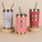 Custom 20 oz Stainless Steel Tumbler with Laser Engraving – Personalized Insulated Travel Mug