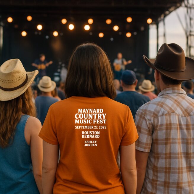 Maynard Country Music Fest 2025 – Official Festival T-Shirt | Get Yours Now!