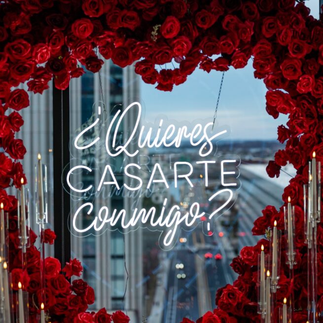 “¿Quieres Casarte Conmigo?” Neon Sign | Proposal LED Sign + Free Shipping