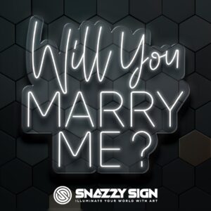 “Will You Marry Me?” Neon Sign – Romantic Proposal LED Sign | Wedding Proposal Decor | Proposal LED Sign + Free Shipping