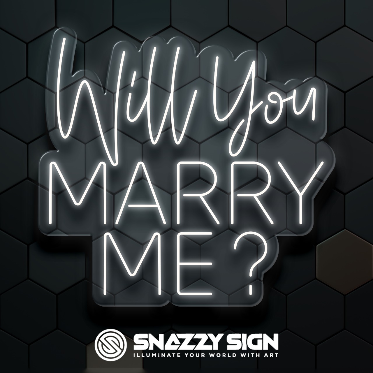 “Will You Marry Me?” Neon Sign – Romantic Proposal LED Sign