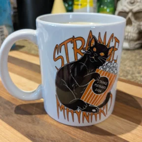 Personalized Strange Maynard mug photographed by the customer